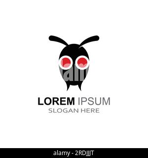 ant head logo. Using vector design concepts Stock Vector