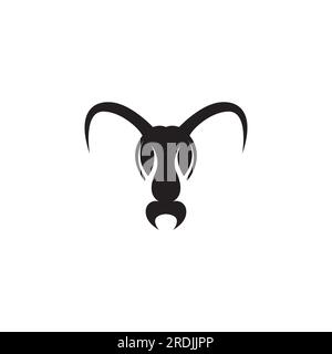 ant head logo. Using vector design concepts Stock Vector