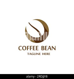 coffee bean icon vector illustration template Stock Vector