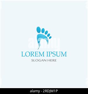 footprints,foot care,and footstep, logo images illustration Stock Vector