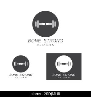 Bone logo icon vector design Stock Vector