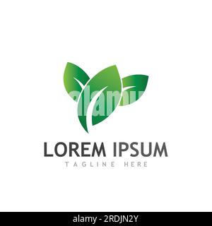 leaf logo and vector images Stock Vector