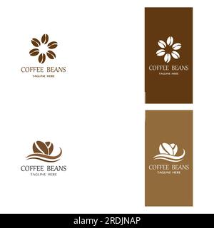 coffee bean icon vector illustration template Stock Vector