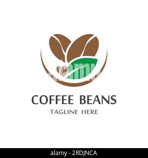 coffee bean icon vector illustration template Stock Vector