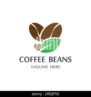 coffee bean icon vector illustration template Stock Vector
