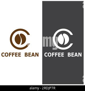coffee bean icon vector illustration template Stock Vector