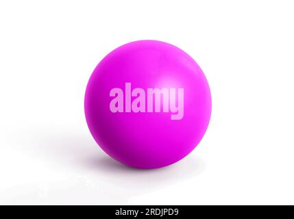 Pink spheres Isolated on white background. 3D render Stock Photo