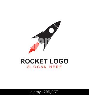Rocket logo and symbol design vector Stock Vector