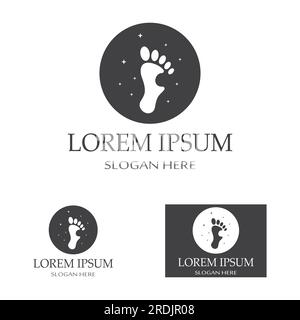 Foot logo design with a modern concept. Stock Vector