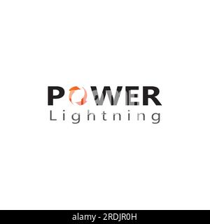 electric lightning logo, using modern vector design concept. Stock Vector