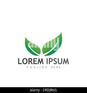 leaf logo and vector images Stock Vector