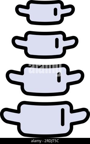 Spine bones and structure color vector icon. Medicine and anatomy. Anatomical structure of man. Symbol, element, sign, logo, emblem. Flat design. Stock Vector
