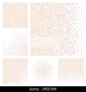 Abstract Matrix background. Sunset dark color theme backgrounds. Gradient geometric patterns. Captivating vector illustration. Stock Vector