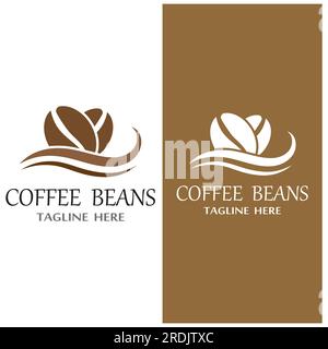 coffee bean icon vector illustration template Stock Vector