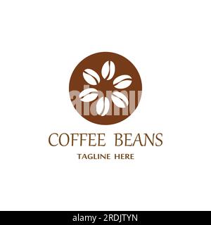coffee bean icon vector illustration template Stock Vector