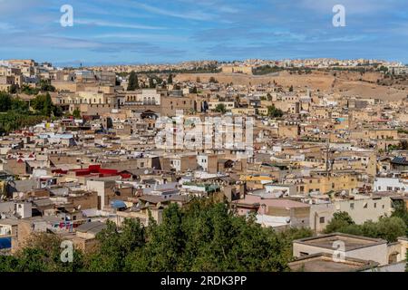 Fez or Fes is a city in northern inland Morocco and the capital of the Fes-Meknes administrative region Stock Photo