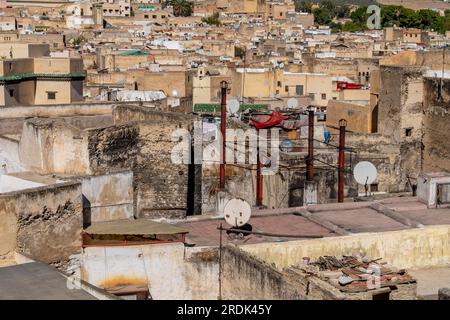 Fez or Fes is a city in northern inland Morocco and the capital of the Fes-Meknes administrative region Stock Photo