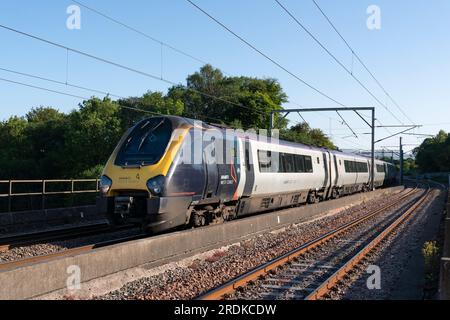 221109/221107, 9S77 London Euston to Edinburgh. Penrith, Cumbria, UK. 7 June 2023. Photograph by Richard Holmes. Stock Photo