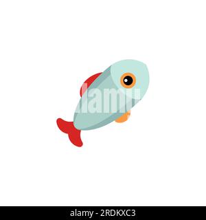 Fish icon isolated. food sign. Symbol for mobile application Stock Vector