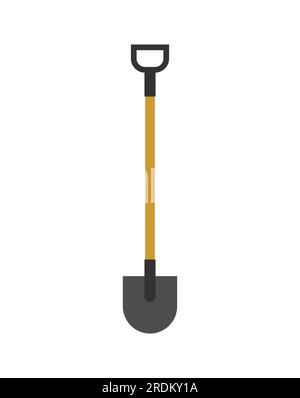 Shovel isolated. Spade tool. Vector illustration Stock Vector