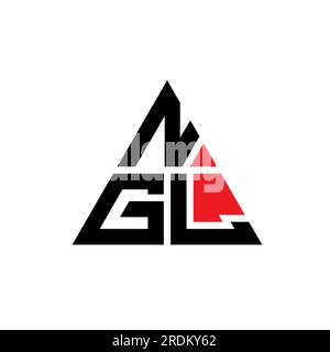 NGL triangle letter logo design with triangle shape. NGL triangle logo ...