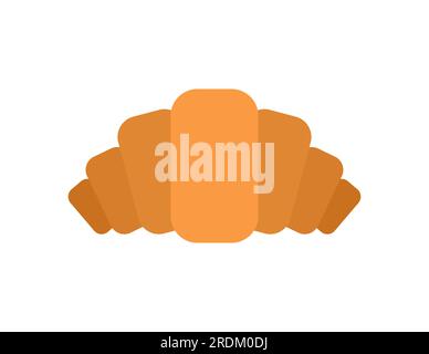 Croissant icon isolated. food sign. Symbol for mobile application Stock Vector