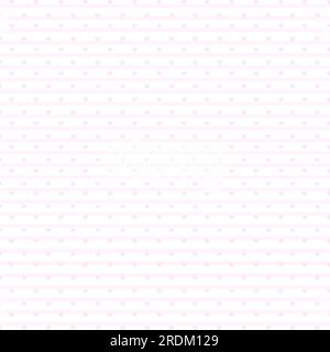 Pink Heart With Horizontal Stripes Pattern. Stylish Minimal Valentines Day Background Stock Vector