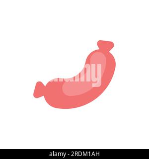 Sausage icon isolated. food sign. Symbol for mobile application Stock Vector