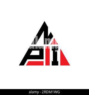 NPI triangle letter logo design with triangle shape. NPI triangle logo ...