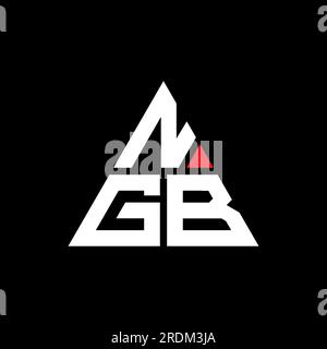 NGB Triangle Letter Logo Design With Triangle Shape. NGB Triangle Logo ...