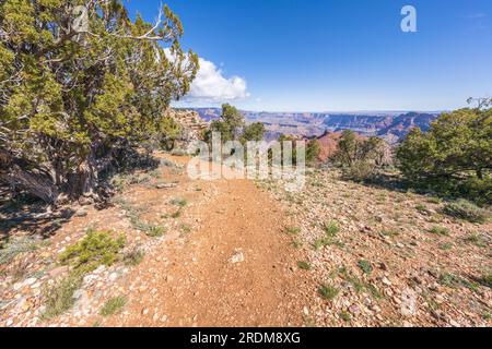 Hiking the tanner trail in grand canyon national park, arizona, usa Stock Photo