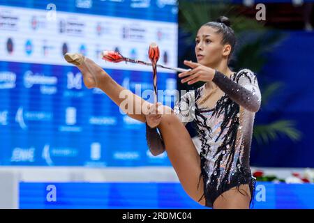 RAFFAELI Sofia (ITA)  during  Rhythmic Gymnastics - World Cup, Gymnastics in Milan, Italy, July 22 2023 Stock Photo