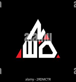 NWO triangle letter logo design with triangle shape NWO triangle logo NWO triangle letter logo design with triangle shape NWO triangle logo