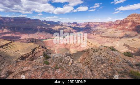 Hiking the tanner trail in grand canyon national park, arizona, usa Stock Photo