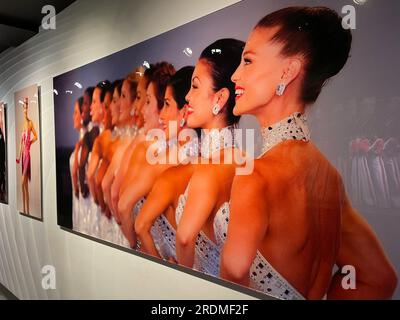 The backstage tour of radio city music Hall includes iconic, photos, and drawings of the Rockettes, 2023, New York City, USA Stock Photo