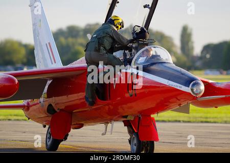 Folland Gnat T1, G-RORI, XR538,  Church Fenton Air Display, Leeds. Stock Photo