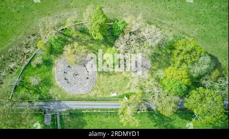 Temple Wood North & South Cairn, Kilmartin Glen Neolithic Site, Kilmartin, Argyll, Scotland Stock Photo