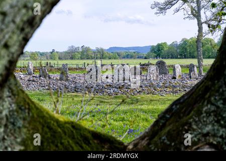 Temple Wood South Cairn, Kilmartin Glen Neolithic Site, Kilmartin, Argyll, Scotland Stock Photo