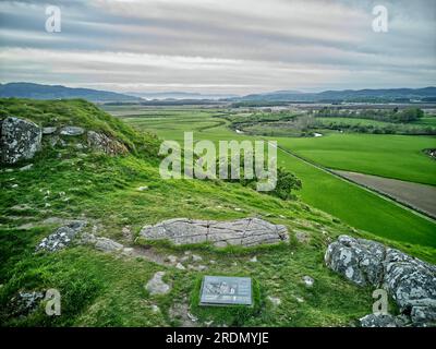 Dunadd Fort, a hillfort used primarily in the Iron Age, with the ...