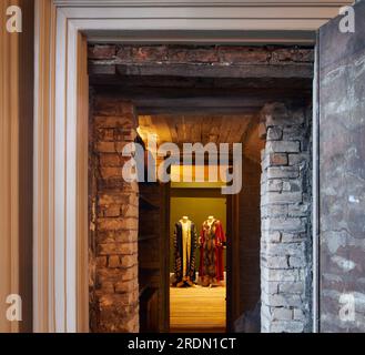 Robing room with vintage robes. York Mansion House, York, United Kingdom. Architect: De Matos Ryan, 2018. Stock Photo