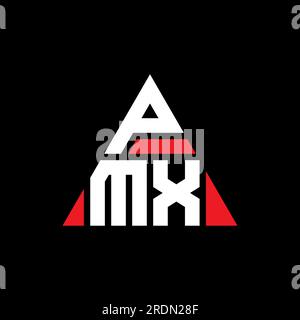 PMX triangle letter logo design with triangle shape. PMX triangle logo ...
