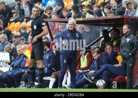 Bradford, UK. 22nd July, 2023. Bradford City manager Mark Hughes during the Pre-season friendly match Bradford City vs Hull City at University of Bradford Stadium, Bradford, United Kingdom, 22nd July 2023 (Photo by James Heaton/News Images) in Bradford, United Kingdom on 7/22/2023. (Photo by James Heaton/News Images/Sipa USA) Credit: Sipa USA/Alamy Live News Stock Photo