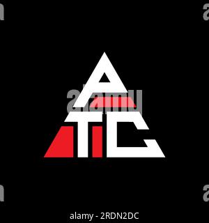 PTC triangle letter logo design with triangle shape. PTC triangle logo ...