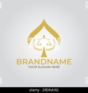 Ace Legal Law Firm  vector logo design Stock Vector