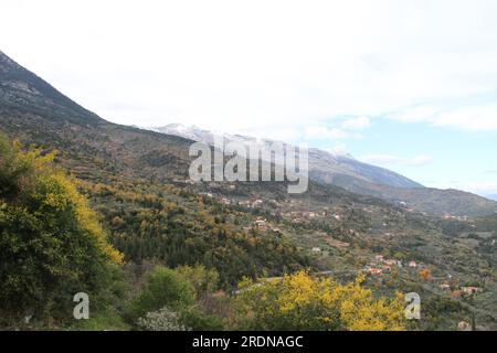 Monuments in city of Mystra Stock Photo