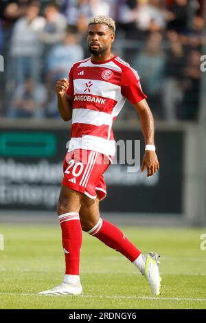 Düsseldorf, Deutschland, Fussball Bundesliga Freundschaftsspiel Fortuna Düsseldorf vs.VFL Bochum 3-1 am 21. 07. 2023 im Paul-Janes Stadion am Flinger Broich in Düsseldorf Jamil SIEBERT  (F 95) Norbert Schmidt, Duesseldorf Stock Photo