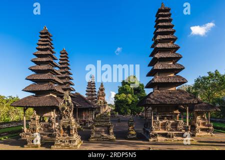 Pura Taman Ayun, a Balinese temple and garden in Mengwi subdistrict in Badung Regency, Bali, Indonesia. Stock Photo
