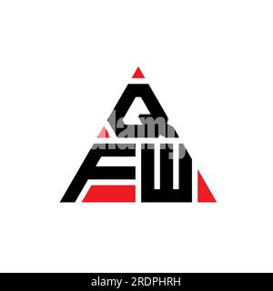 Qfw Triangle Letter Logo Design With Triangle Shape. Qfw Triangle Logo 