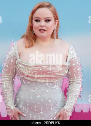 Jul 12, 2023 - London, England, UK - Nicola Coughlan attending the Barbie European Premiere, Cineworld Leicester Square Stock Photo