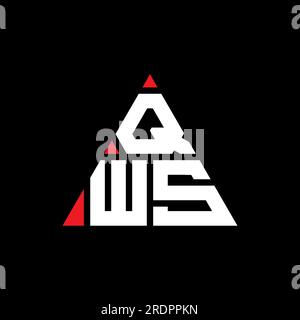 QWS triangle letter logo design with triangle shape QWS triangle logo QWS triangle letter logo design with triangle shape QWS triangle logo